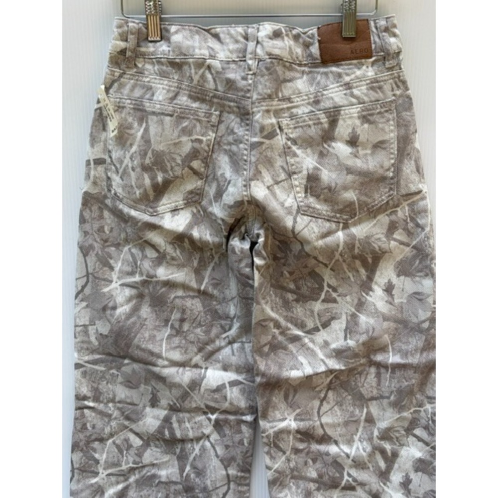 Aeropostale Womens 0S Aero Baggy Wide Leg Jeans Camo Real Tree Non Stretch Skate - Picture 8 of 14